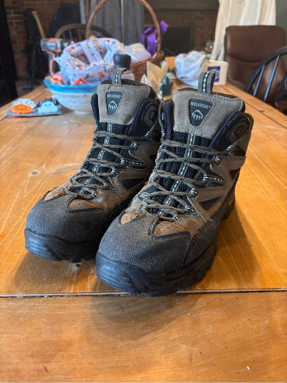 Wolverine mens Fulton mid suede hiking boots brown 10EW